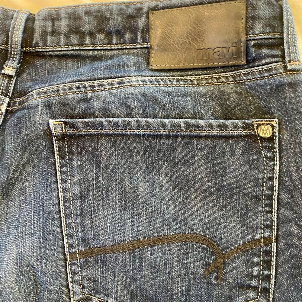 Mavi Matt Style Relaxed Straight Leg Men's Blue Denim Jeans - Picture 4 of 5